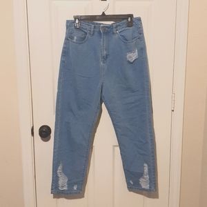 Straight leg tapered jean